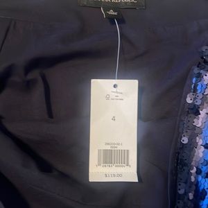 Banana Republic • NWT Sequin Mini-Skirt, side zipper and hook